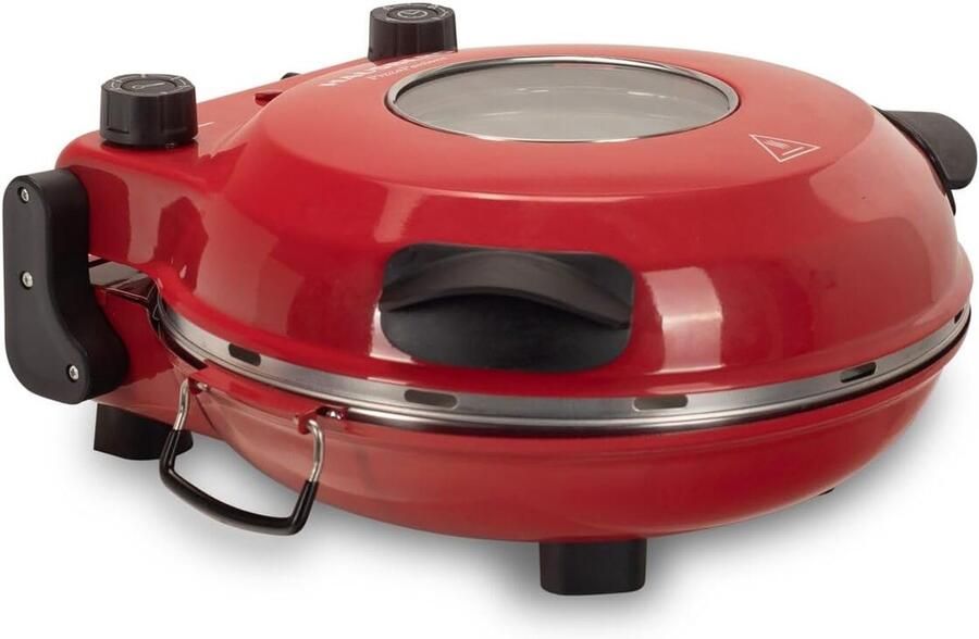Pizza oven met temperatuurregeling XL oven met pizza steen tot 761 °C voor perfecte pizza's SnelShoppen