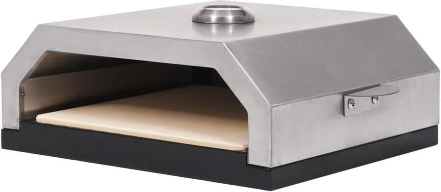 Pizza Oven Pizzamaker Barbecue Buiten Koken Inclusief Pizzasteen 49 x 35 x 15.5 cm