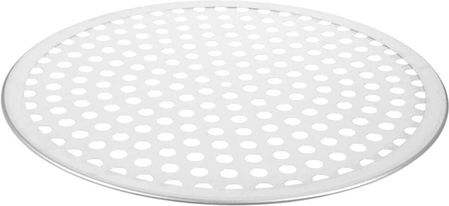 Pizza Pan Bakplaat Oven Pizza Bakken Geperforeerd 24.5 cm Zilver