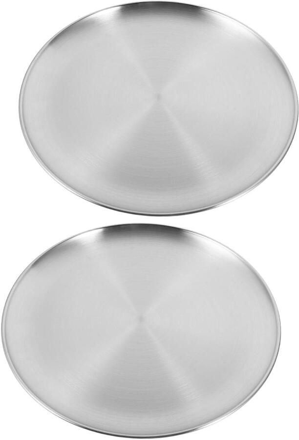 Pizza Pan Bakplaat Pizzabodem Pizza Bakken Gelijkmatige Warmteverdeling 30 cm Zilver