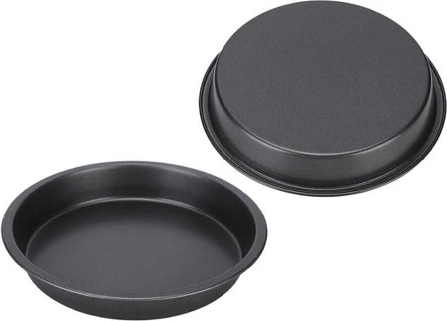 Pizza Pan Set Bakplaat Feestelijke Diners Antiaanbaklaag 2 stuks 9 inch Zwart