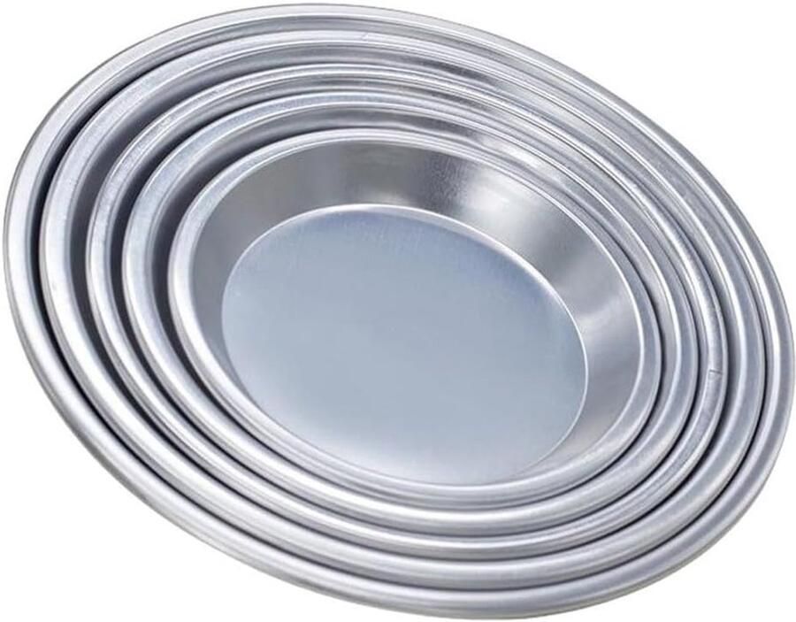 Pizza Pan Set Bakvorm Pizza Zelf Pizza Maken Geanodiseerd Aluminium Maten Zilver