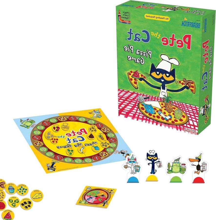 Pizza Pie Spel Pizza Party Spel Telvaardigheden Oefenen Verzamel Pizza Toppings Eén maat Groen