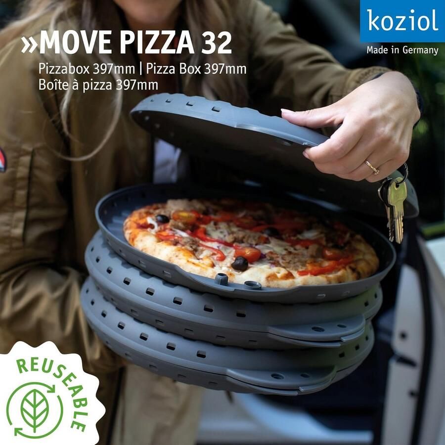 Pizza Serveer- en Transportbox Hervruikbaar Ø 32 cm
