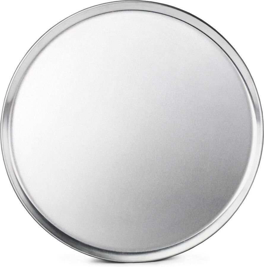 Pizza Tray Bakplaat Pizzapan Pizza Bakken Commerciële Kwaliteit Aluminium 40 cm Zilver
