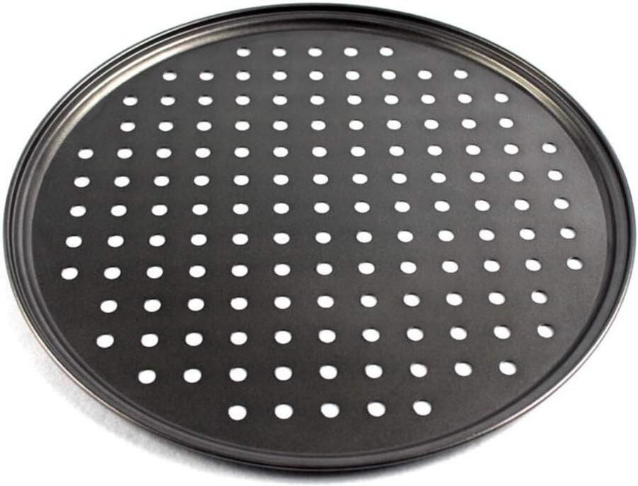 Pizzablik Bakplaat Bakvorm Pizza Bakken Koudgewalste Constructie 26 28 32 cm Zwart