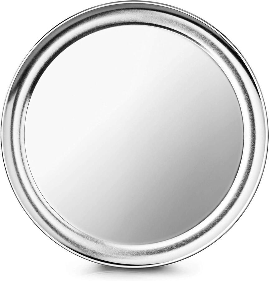 Pizzablik Bakplaat Pizza Bakken Brede Rand 30 cm Zilver