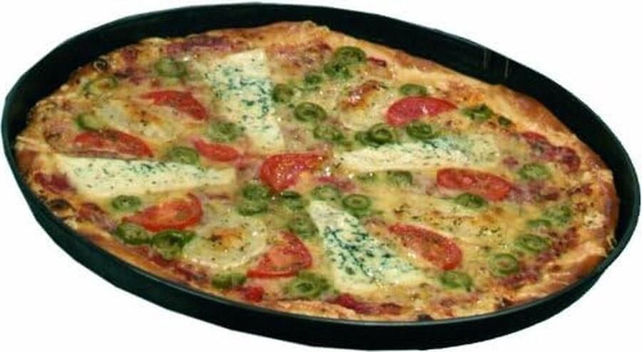 Pizzablikken Rond Bakplaten Bakken Ovenbestendig 22 cm Diameter Blauw