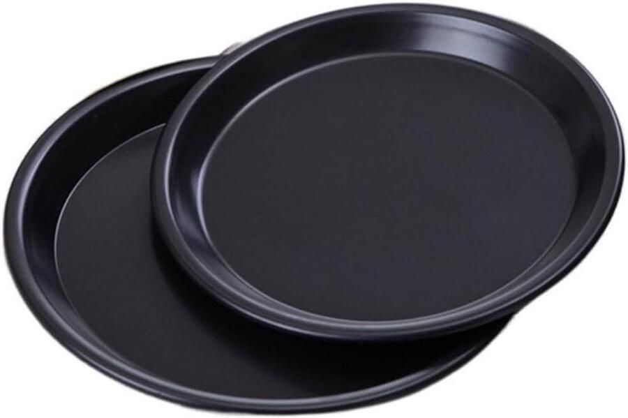 Pizzabord 1 stuk van 15 tot 35 cm met antiaanbaklaag voor pizza bakplaat van koolstofstaal plaat voor pizza ronde plaat bodem bakplaat voor pizza vorm bakgereedschap bord