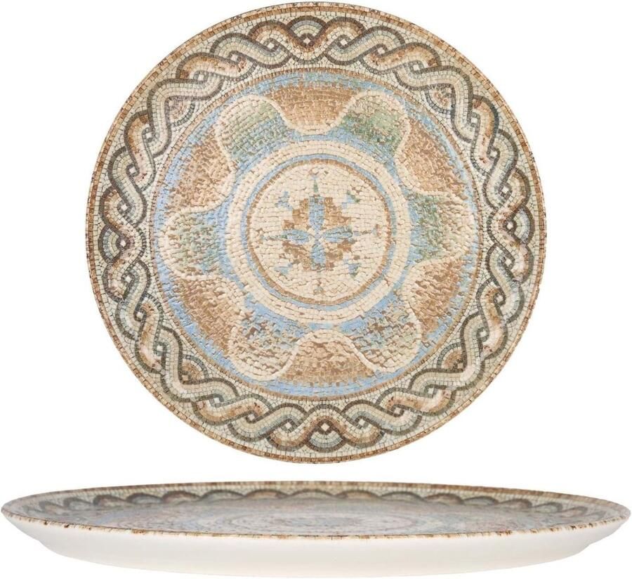 Pizzaborden Borden set Italiaans dineren Thermische schokbestendig 32 cm Veelkleurig