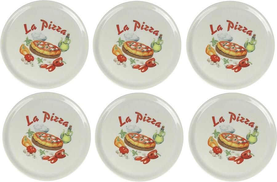 Pizza Borden Serveerschalen Pizza Serveren Gastronomie Kwaliteit Ø 31 cm Wit Decor