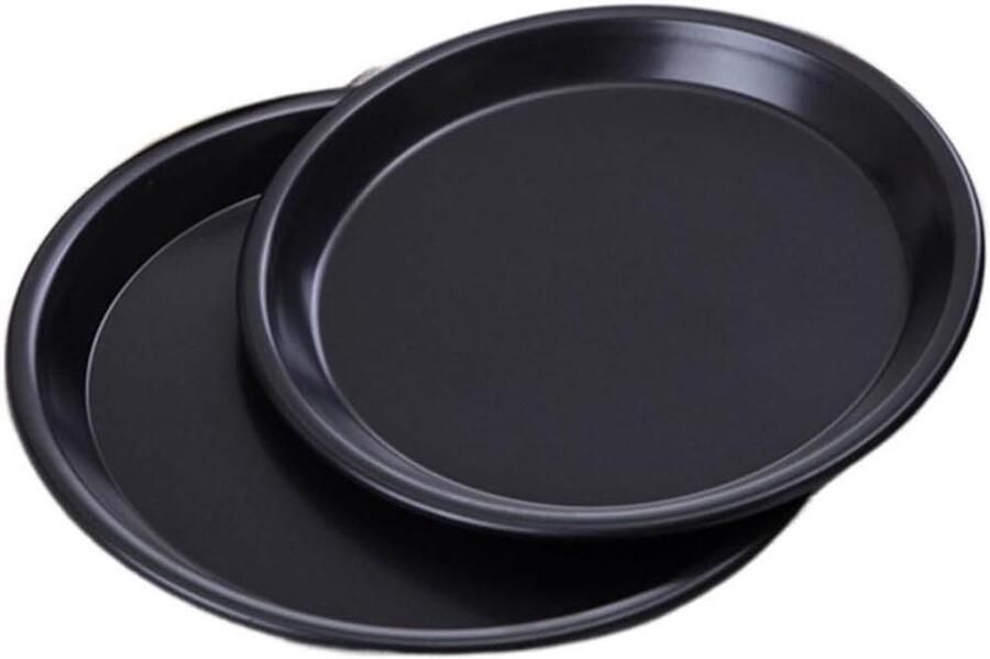 Pizzaborden Pizza bakplaat Pizza Bakken Antiaanbaklaag 35 cm Zwart