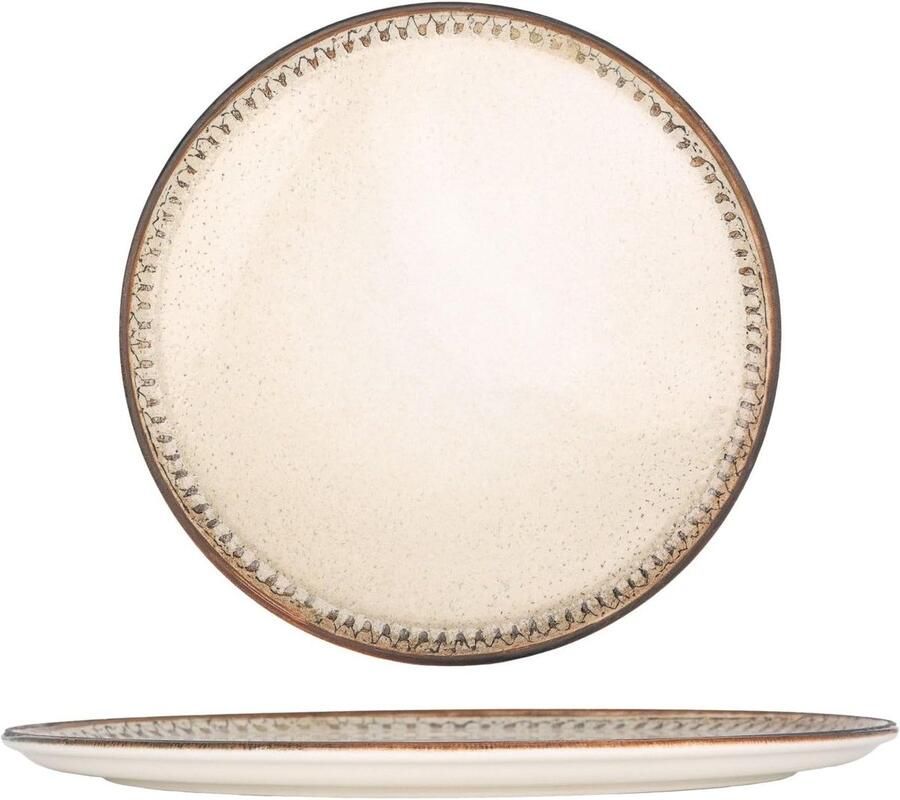 Pizzaborden Plat bord Dineren thuis Set van twee 32 cm Cortado