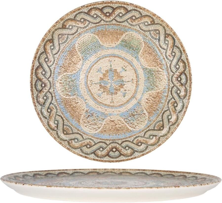 Pizzaborden Servies Borden Pizza Serveren Rand-Chip Garantie 32 cm Veelkleurig