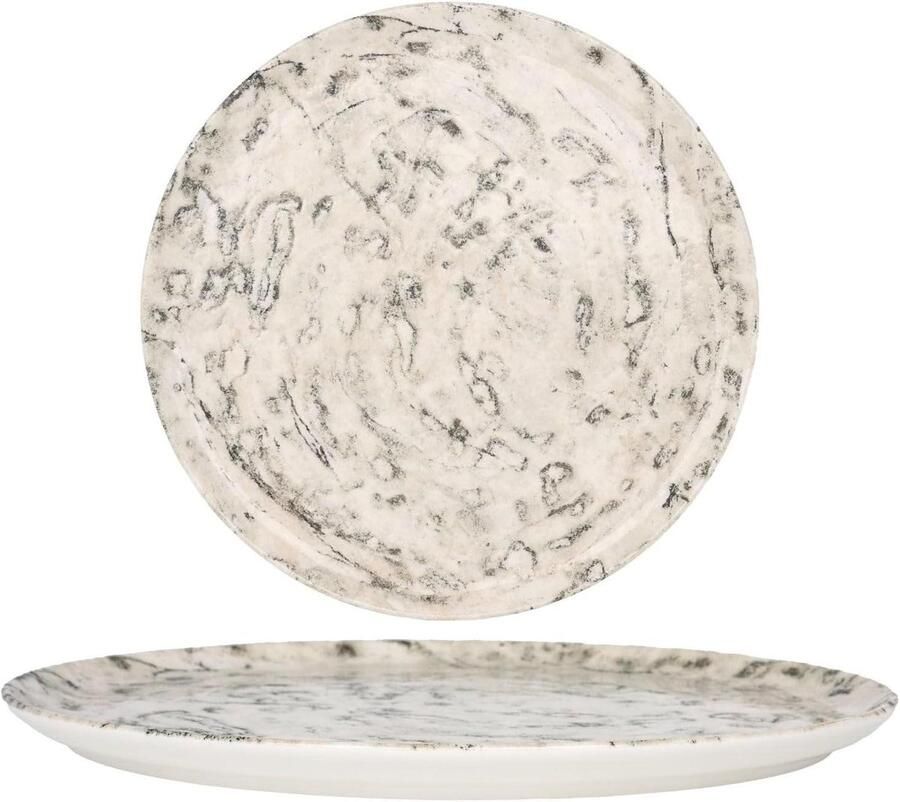 Pizzaborden Servies Pizza Serveren Rand-Chip Garantie 32 cm Veelkleurig