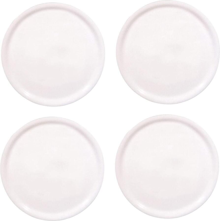 Pizzaborden Set Napoli Serie Borden Pizza Serveren Oven Magnetron Vaatwasserbestendig Ø31cm 4 Stuks Wit
