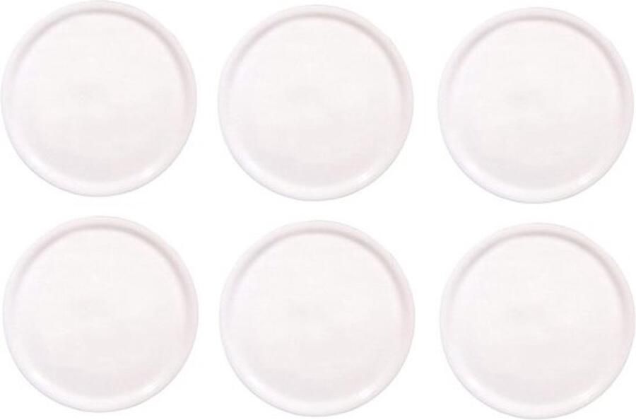 Pizzaborden Set Platte Borden Pizza Serveren Schokbestendig Porselein Ø 31cm 6 Stuks Wit