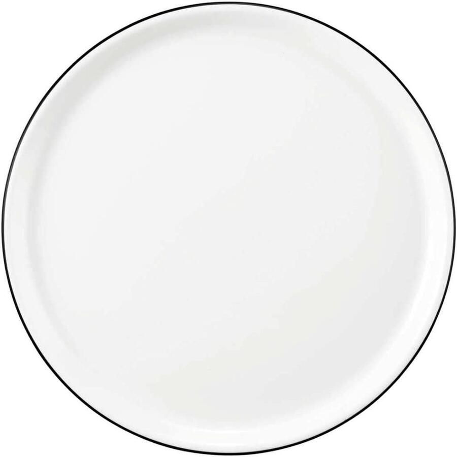 Pizzaborden Set Platte Borden Pizza Serveren Stijlvol Design 30 cm Diameter Zwart