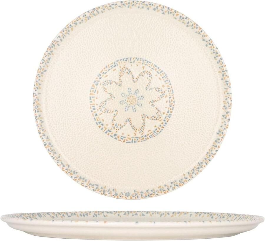 Pizzaborden Set Porseleinen Borden Italiaans Eten Thermisch Schokbestendig 32 cm Veelkleurig