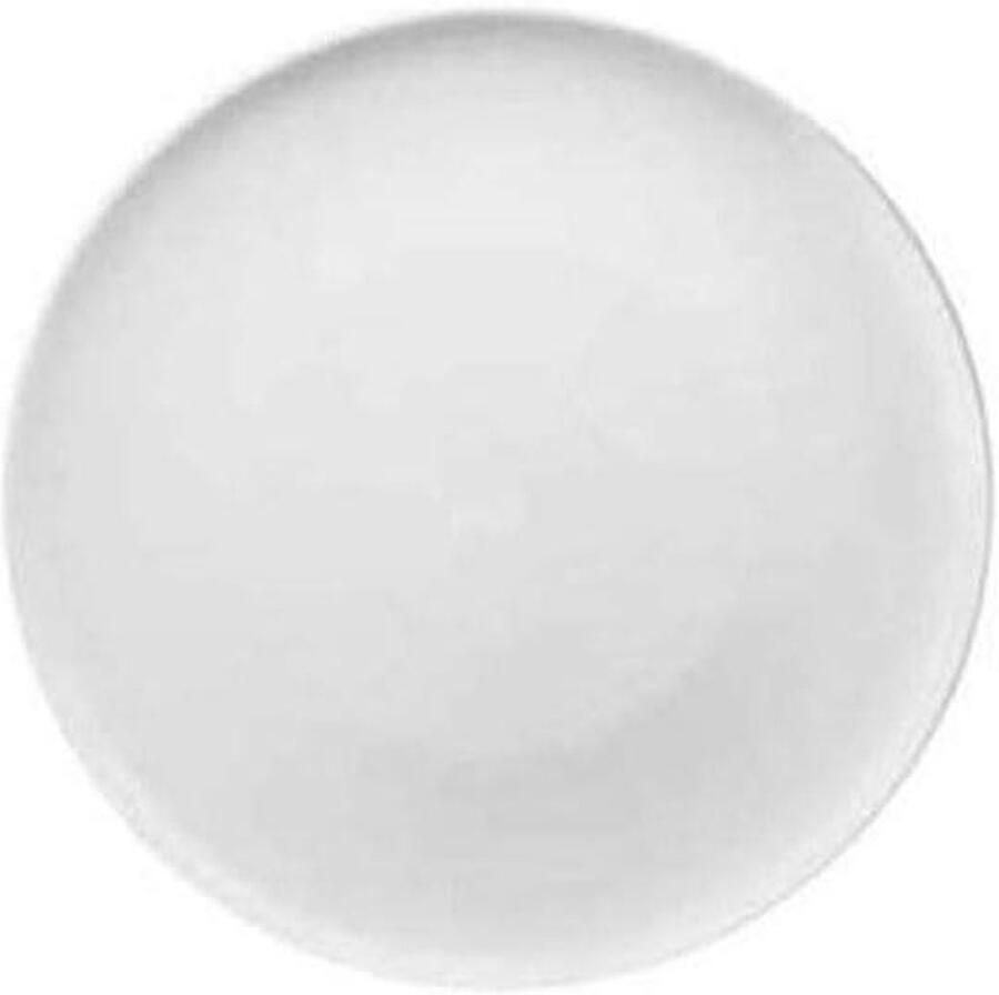 Pizzaborden Set Porseleinen Borden Pizza Serveren Glanzend Oppervlak 38 cm Diameter Wit