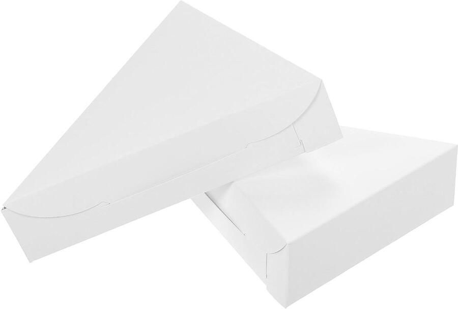 Pizzadozen Mini Pizza Doos Pizza's Verpakken Eenvoudig te Monteren 22 x 16 x 4 cm Wit