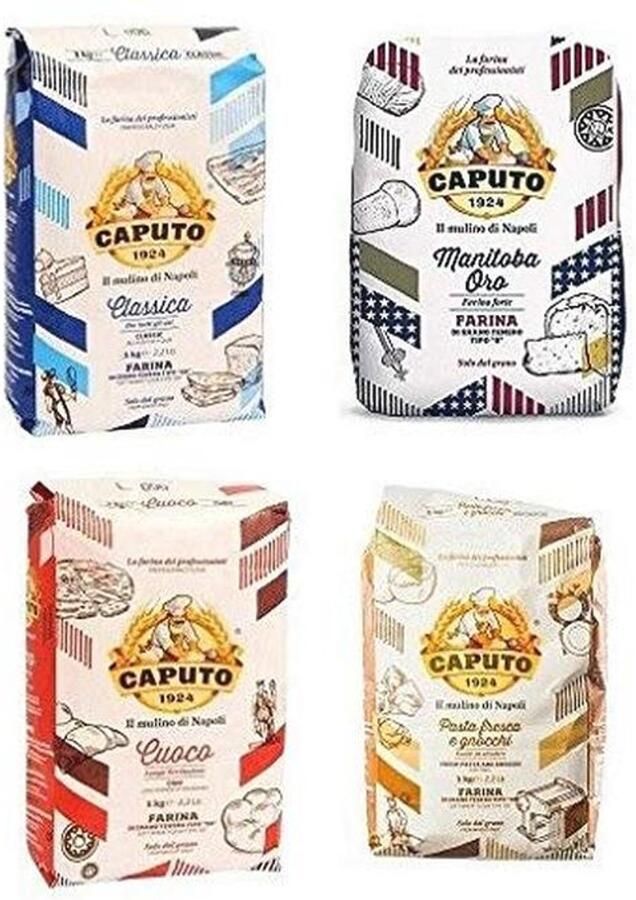 Pizzamel Testpakket Ideaal voor Napoli Pizza 4 x 1kg