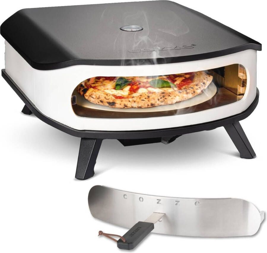 Pizzaoven 17 inch met draaisteen en LED verlichting 6 0 kW voor knapperige pizza's