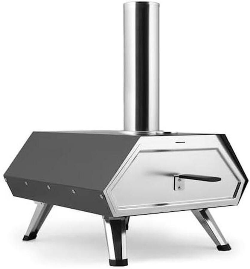 Pizzaoven Buiten Buitenoven Pizza Bakken Met Corderiet Steen 60 x 49 x 28 cm Zwart - Foto 1