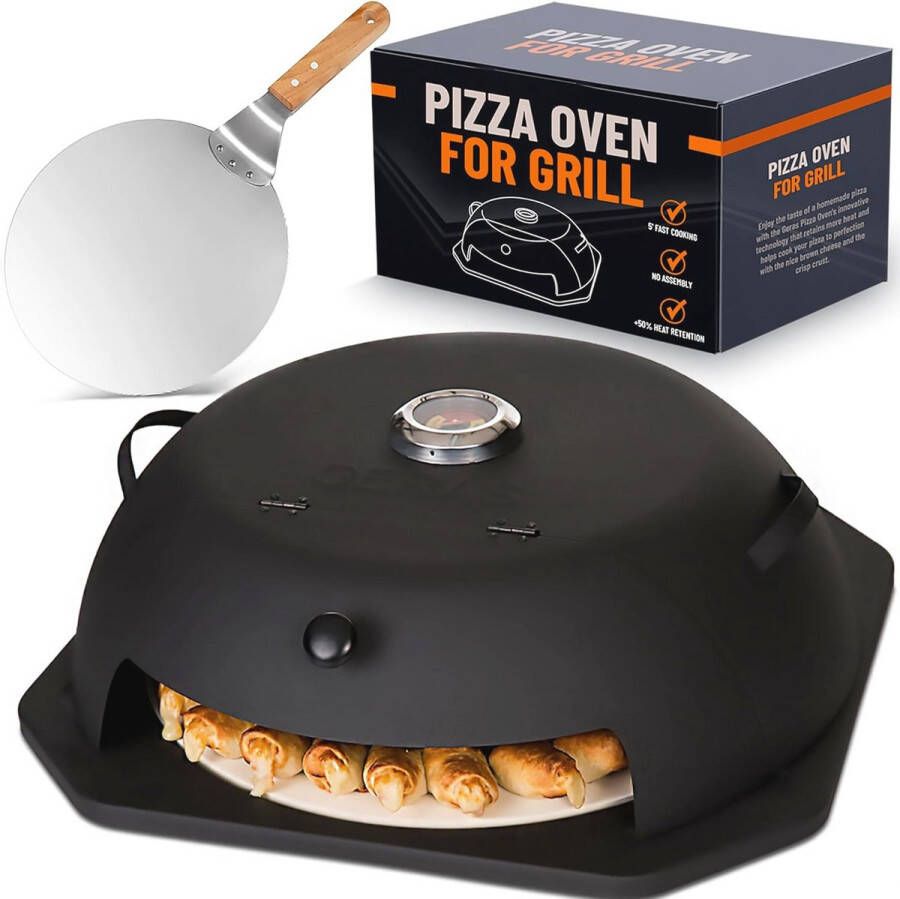 Pizzaoven voor grill Draagbare buiten pizza maker met pizzasteen