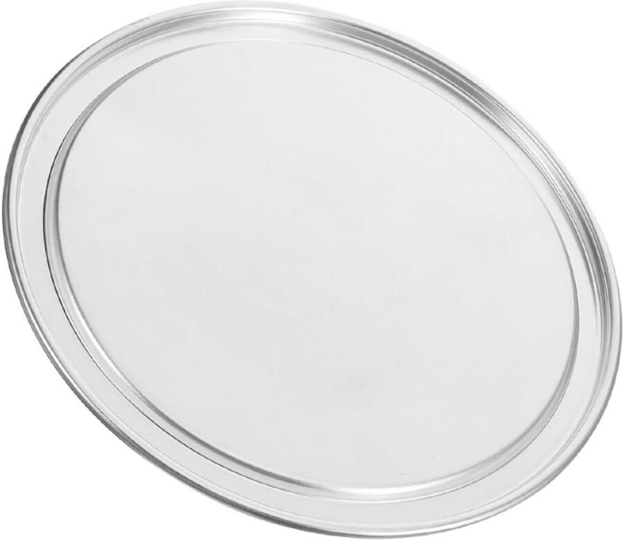 Pizzapan met Deksel Bakplaat Koekjes Pizza Bakken Naadloos Ontwerp 25 cm Zilver