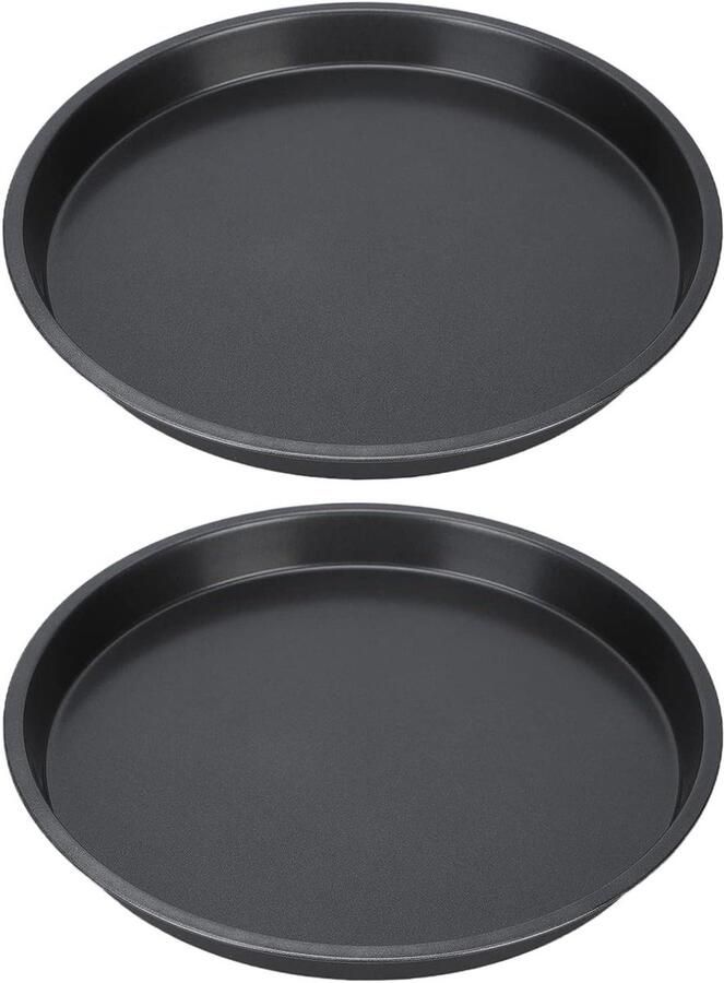 Pizzapan Set Bakplaat Taartvorm Pizza Bakken Antiaanbaklaag 305 cm Zwart