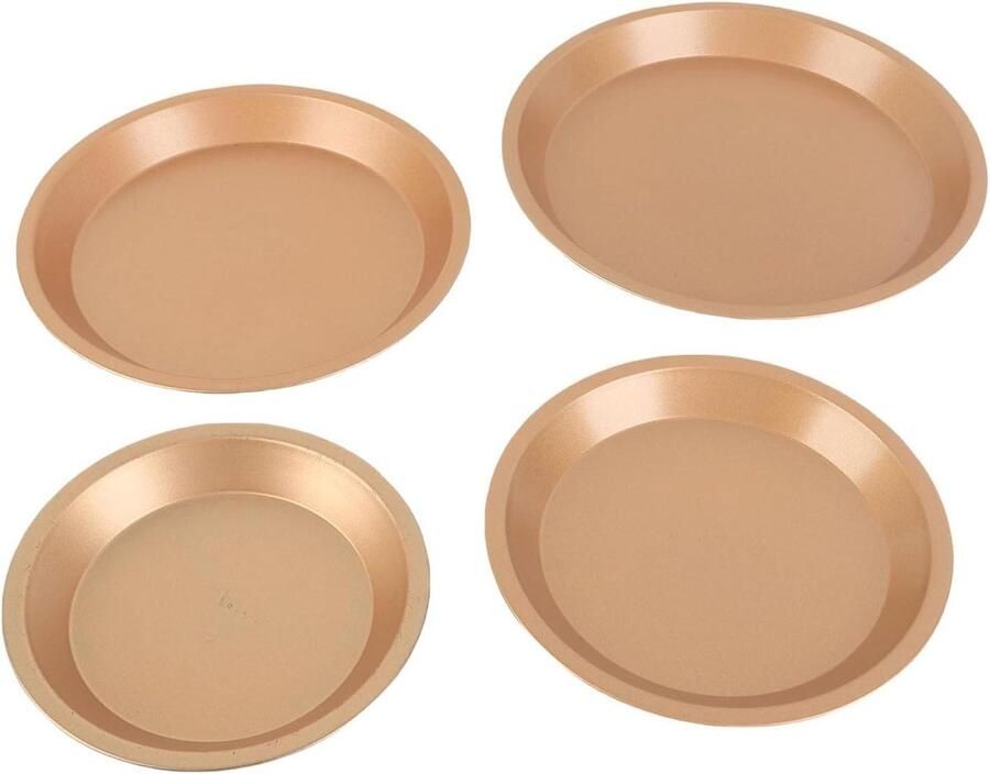 Pizzapan Set Bakvormen Thuis Bakken Koolstofstaal Materiaal 6 7 8 9 Inch Zwart