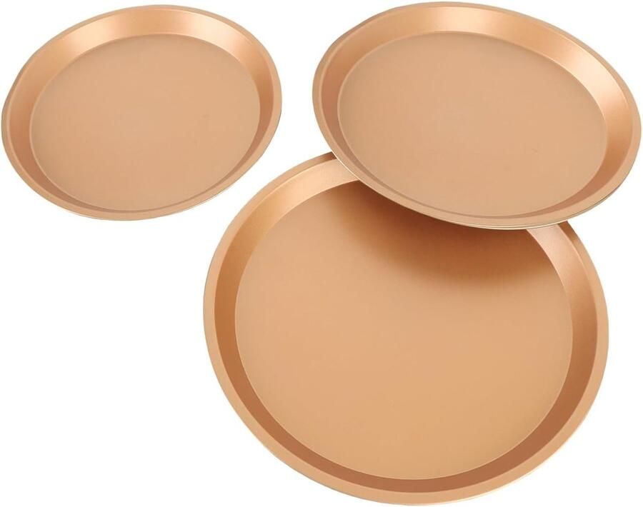 Pizzapannen Set Bakplaten Thuis Bakken Gelijkmatige Warmte 3 Maten