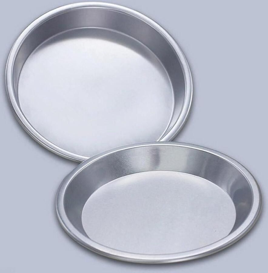 Pizzapannen Set Bakvormen Thuis Bakken Geanodiseerd Aluminium 6 tot 12 inch Zilver