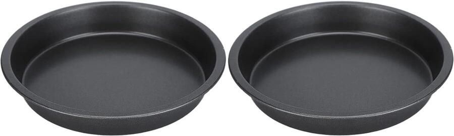 Pizzapannenset Bakplaten Pizza Bakken Antiaanbaklaag 6 inch Zwart