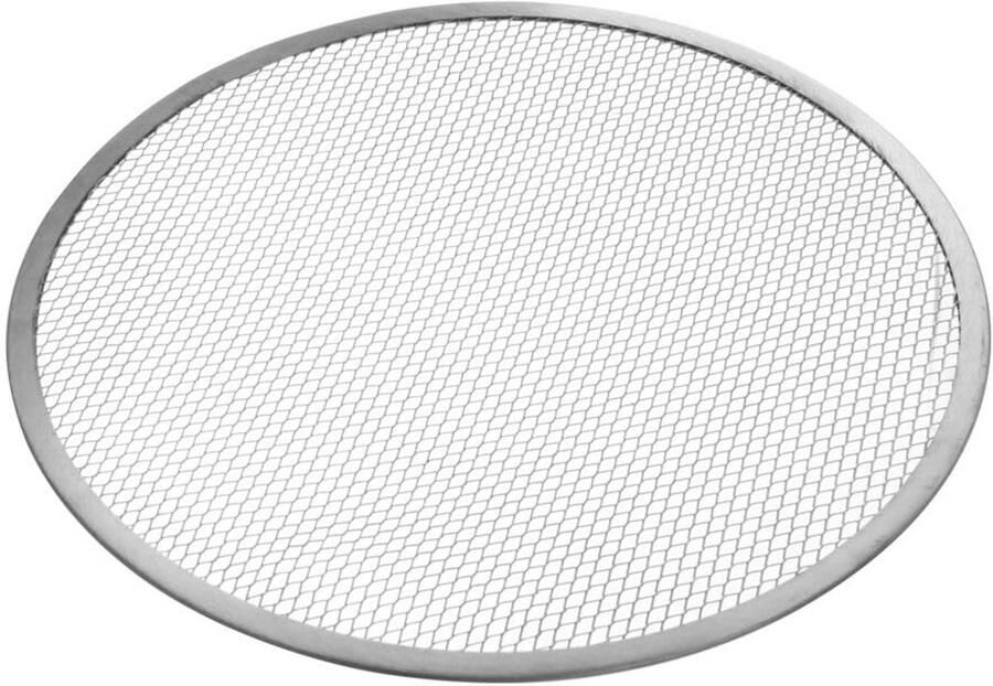 Pizzaplaat Bakplaat Pizza Gelijkmatig Bakken Gaasbodem 25 cm Aluminium