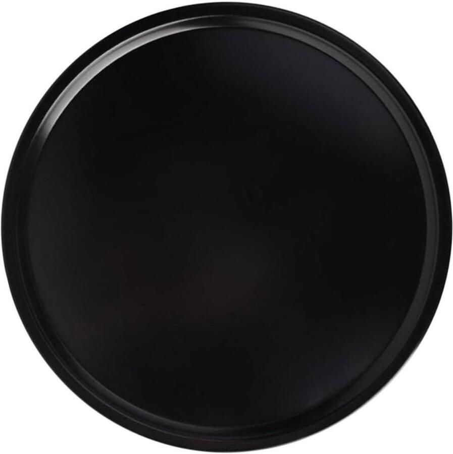 Pizzaplaat Bakplaat Ronde Pan Pizza Bakken Koolstofstaal Anti-aanbak 35.5 cm Zwart