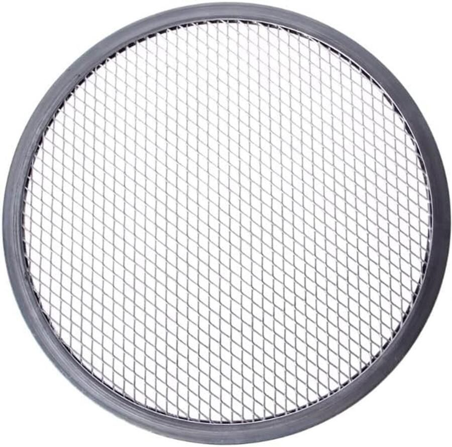Pizzaplaat Gaas Bakplaat Net Knapperige Pizza Bakken Uniforme Ventilatiegaten 8 Inch Zilver