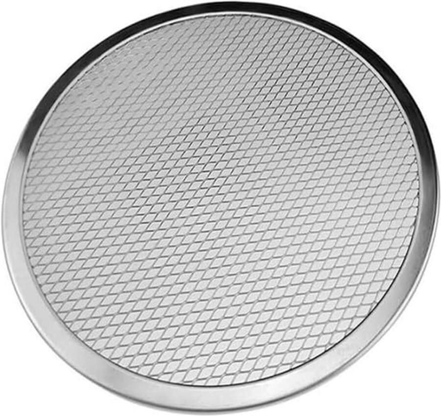 Pizzaplaten Oven Bakplaat Net Zelf Pizza Bakken Oven Magnetron Vaatwasserbestendig 6 inch Aluminium