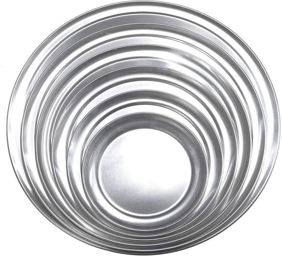 Pizza Bakplaat Pizzaplaat Oven Pizza Bakken Antiaanbaklaag 16 inch Zilver