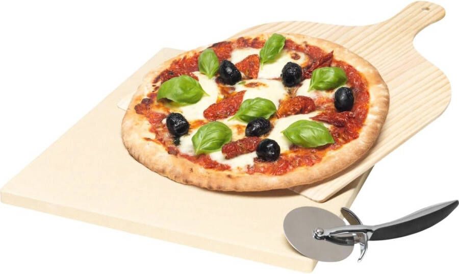 Pizzaset met Vuurvaste Steen voor Perfecte Pizza's