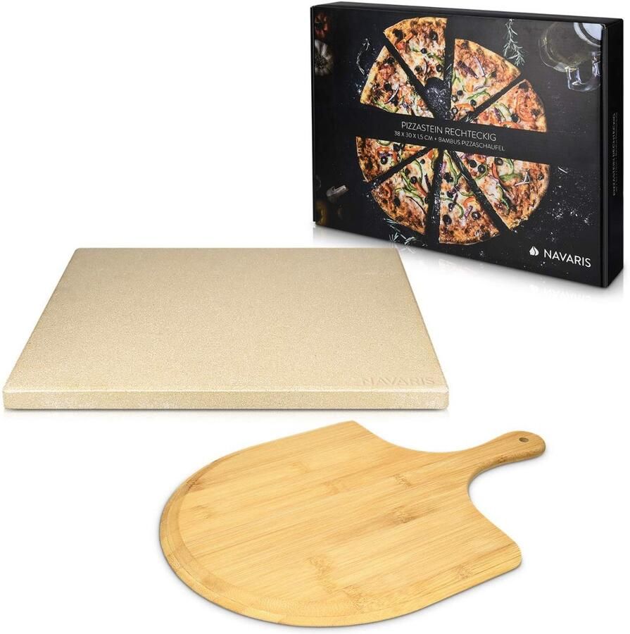 Pizzastein voor Oven en Grill Cordierit 38x30x1 5 cm