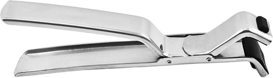Plaat Gripper Hete Kom Houder Veilig Koken Roestvrij Staal Ongeveer 19 cm Zilver