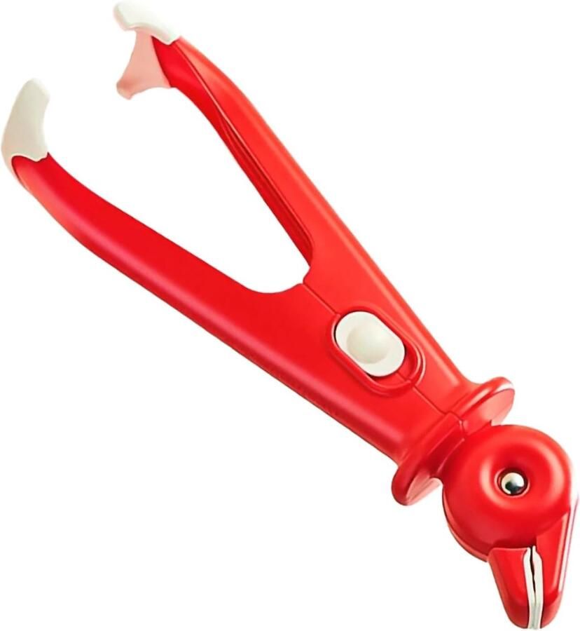 Plaattang Anti-verbranding Tang Hete Schalen Pakken Antislip Griptstructuur 7 x 6.4 x 24 cm Rood
