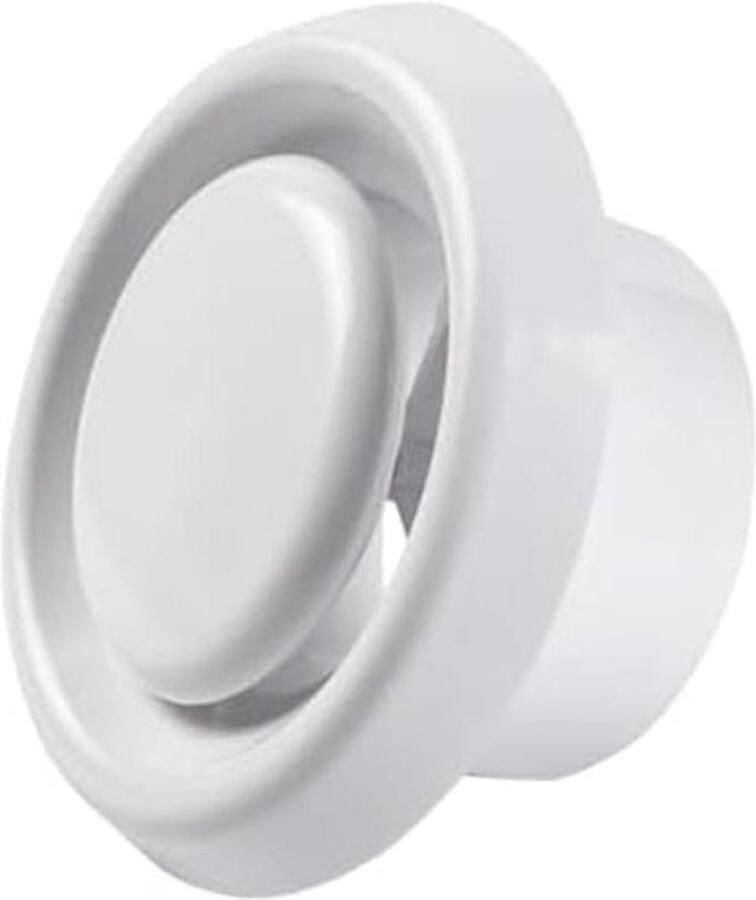 Plafond Ventilatierooster Afzuigkap Rooster Luchtstroom Regelen Verstelbaar Volume 150mm Diameter Wit