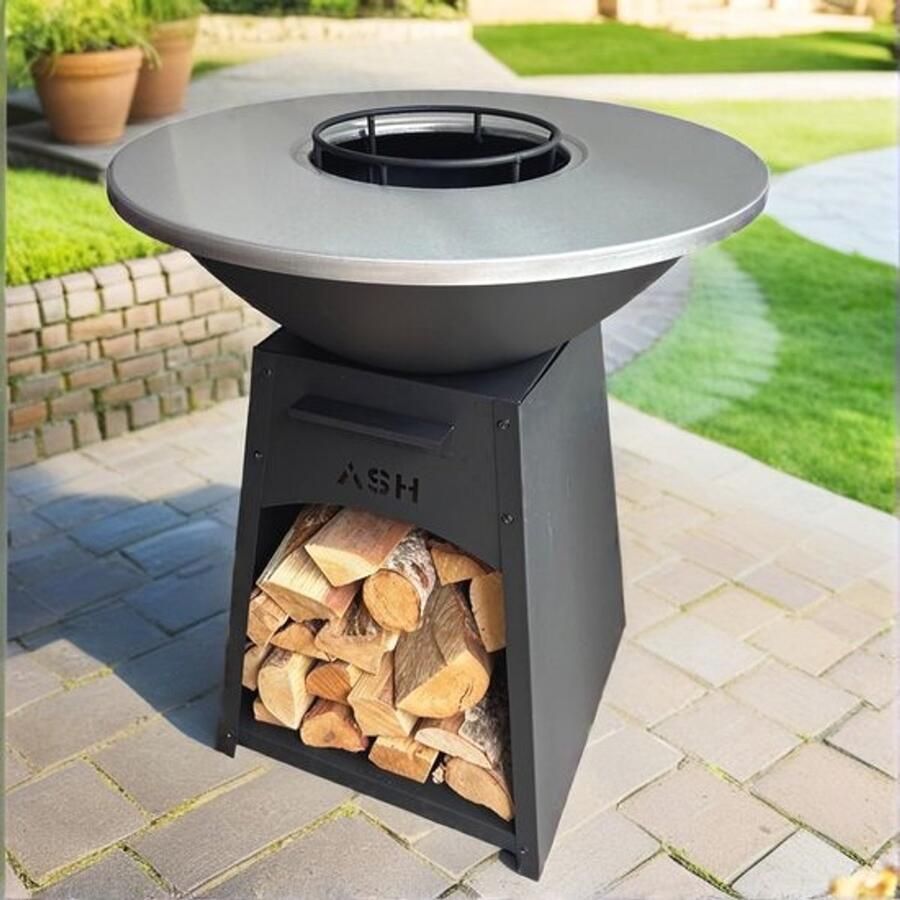 Plancha BBQ Grill Ø70 cm Multifunctionele Vuurschaal voor Buiten