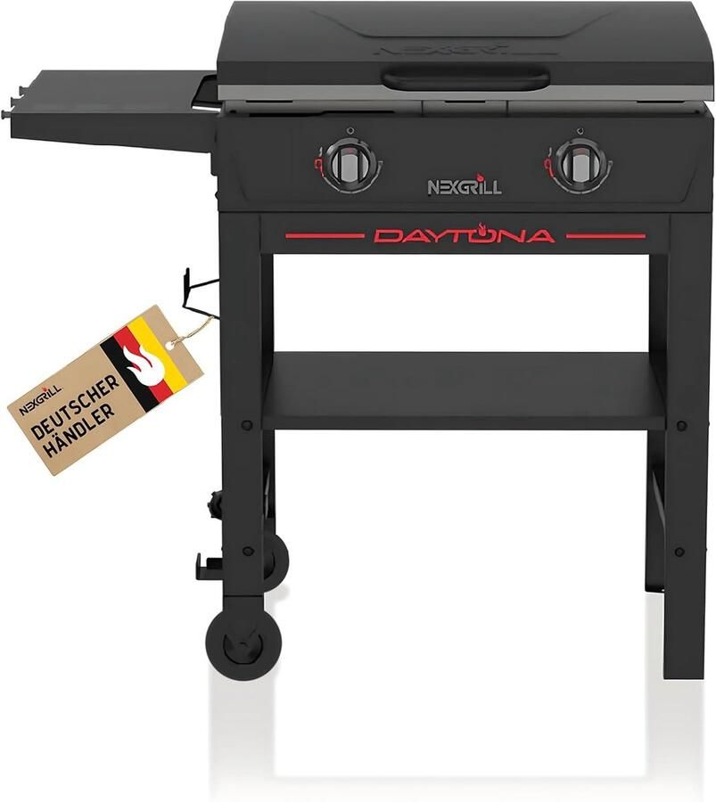 Plancha Gasbarbecue Compacte Grill Buiten Koken Twee Branders 70 cm Breed