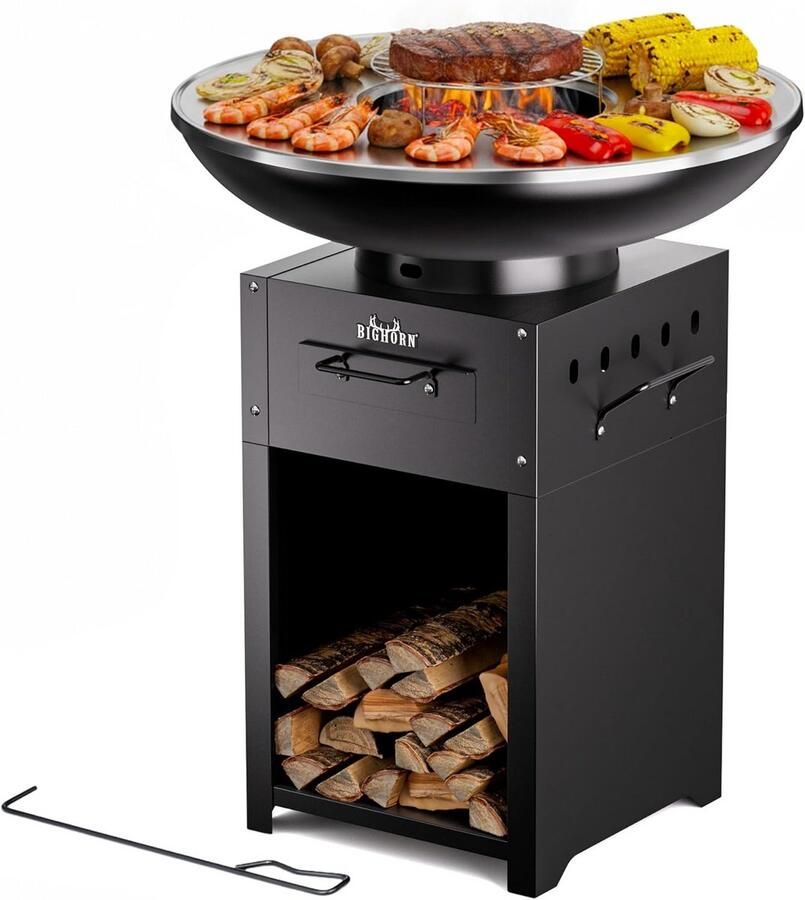 Plancha grill 60 cm roestvrij staal Teppanyaki BBQ buitenkeuken koken kamperen