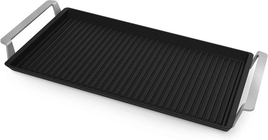 Plancha Grill Binnen BBQ Gezond Grillen Gelijkmatige Hitte 2500 Gram Zwart