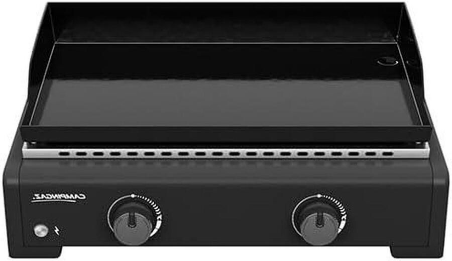 Plancha Grill Buiten koken Terras maaltijden Roestvrij staal 6 kW Zwart